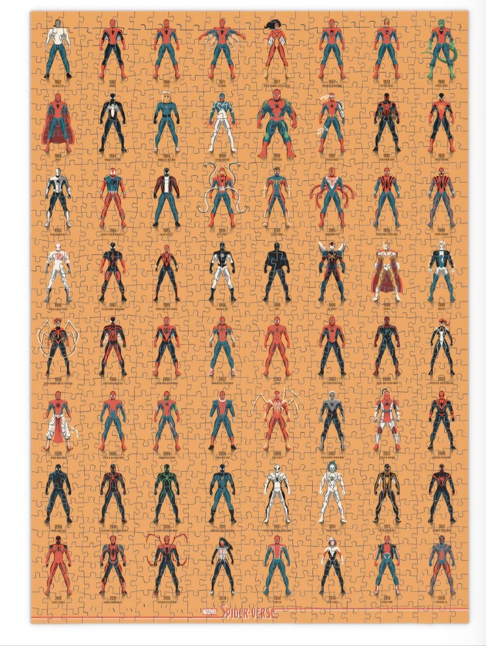 Mondo Marvel Spider-Verse 1000-Piece Puzzle featuring art by DKNG - Sealed
